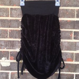 Flower Pot Handmade bamboo velour cinch skirt
